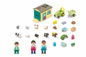 Playmobil - Playmobil Junior - Junior Boerderijavontuur met Tractor, Aanhanger en Dierenvrienden - 71656