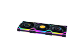 Case Fan - Lian Li UNI FAN SL Wireless LCD Reverse (3-pack) Black - Case ventilator - 120mm - Zwart met RGB-licht - 29 dBA - G99.12RSLLCD1W3B.00