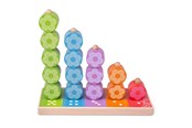 Speelgoed voor baby's - Bigjigs Wooden Stacking Game Flowers 16 pcs. - BB090