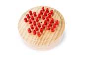 Bordspellen, Kaartspellen & Dobbelspellen - Bigjigs Mini Solitaire Wooden Game - BJ156
