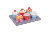 Houten speelgoed - Bigjigs Wooden Muffin Set - BJ465