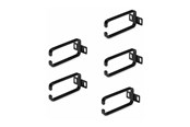 Rackkoffers - StarTech.com 5-Pack 1U Vertical Cable Management D-Ring Hooks Cable Manager For 19" Server Racks/Cabinets Network Rack Wire Organizers Cable Guide Rings - cable management ring (vertical) - 1U - CMHOOK1UN5PK