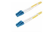 Netwerk - kabel - StarTech.com 25m (82ft) LC to LC (UPC) OS2 Single Mode Duplex Fiber Optic Cable - patch cable - 25 m - yellow - Geel - 25m - SMDOS2LCLC25M
