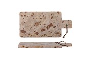 Keuken accessoires - Bloomingville - Nukaka Cutting Board - Brown - Marble H 1.5cm B 20 cm - 82059541