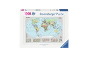 Puzzels - Ravensburger Jigsaw puzzle Political World Map 1000 pcs. - 120000655