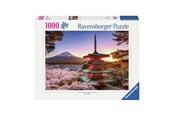 Puzzels - Ravensburger Jigsaw puzzle Cherry Blossom at Fuji Mountain 1000pcs - 120005827