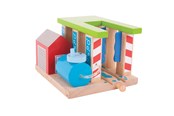 Houten speelgoed - Bigjigs Wooden Rails - Car Wash for Trains - BJT250