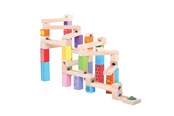 Bouw-/constructiekits - Bigjigs Wooden Marble Track 53pcs - BJ786