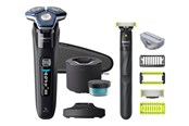 Scheerapparaat - Philips Shaver 7000 Series S7886 - shaver - ink black - with Phillips OneBlade - S7886/78