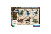 Puzzels - Clementoni Jigsaw Puzzle Super Color Jurassic World 104pcs. - 27179