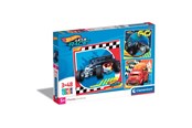 Puzzels - Clementoni Jigsaw Puzzle Super Color Square Hot Wheels 3x48pcs. - 25313