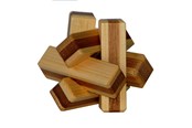 Puzzels - Eureka 3D Bamboo Brain Puzzle Firewood 3D Puzzels - 52473130