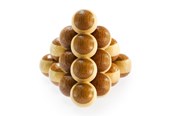 Puzzels - Eureka 3D Bamboo Brain Puzzle Cannon Balls 3D Puzzels - 52473122