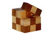 Puzzels - Eureka 3D Bamboo Brain Puzzle Snake Cubes 3D Puzzels - 52473128