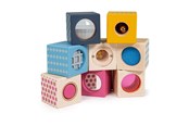 Speelgoed voor baby's - Bigjigs Wooden Senses Building Blocks - 34045