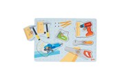 Puzzels - Goki Wooden Shape Puzzle Tools with Sound 6 pcs. Hout - 57368