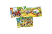 Puzzels - Goki Wooden Jigsaw Puzzle Vehicles Set of 3 Hout - 57380