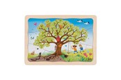 Puzzels - Goki Wooden Jigsaw Puzzle My Apple Tree 32 pcs. Hout - 57346