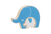 Puzzels - Goki Wooden Puzzle Standing Elephant 2 pcs. Hout - 57330