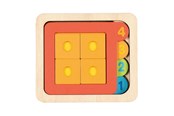 Puzzels - Goki Wooden Layer Puzzle Shapes and Numbers 15 pc Hout - 57350