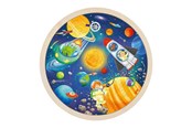 Puzzels - Goki Wooden Jigsaw Puzzle Around Space Travel 57pcs. Hout - 57365