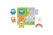 Puzzels - Goki Wooden Background Shapes Puzzle Weather 4pcs Hout - 57339