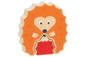 Puzzels - Goki Wooden Puzzle Standing Hedgehog 2 pcs. Hout - 57331