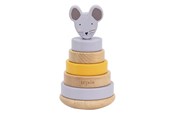 Speelgoed voor baby's - Trixie Wooden Stacking Tower - Mrs. Mouse - 36-524