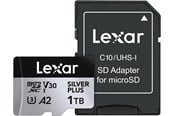 Geheugenkaart - Lexar Professional Silver Plus MicroSD/SD - 205MB/s - 1TB - LMSSIPL001T-BNANG