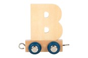 Kinderkamer - Small Foot - Wooden Letter Train Polar - B - 12572