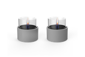 Decoratie - Tenderflame Breeze 10 2-Pack Grey Ceramic - TF-600057