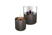 Decoratie - Tenderflame Lilly 8/10 Giftset Gun Metal Glass - TF-600340
