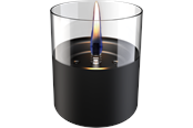 Decoratie - Tenderflame Lilly 10 Black Glass - TF-200003