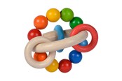 Speelgoed voor baby's - Eichhorn Baby Wooden Gripping Ring 3D - 100017040