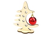 Bouw-/constructiekits - Beleduc Wooden Craft Christmas Tree with Christmas Ball - 123288