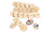 Speelgoed - Colorations - Wooden Spinning Tops Set of 24 - CHWHIRL