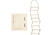 Bouw-/constructiekits - Creativ Company Mini Wooden Attic Hatch and Rope Ladder - 55977