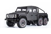Op afstand bedienbaar - Amewi AMXRock RCX10.3P Scale Crawler 6x6 Pick-Up 1:10 ARTR Grey - 22558