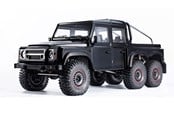 Op afstand bedienbaar - Amewi AMXRock RCX10.3P Scale Crawler 6x6 Pick-Up 1:10 ARTR Black - 22559