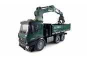 Op afstand bedienbaar - Amewi Mercedes-Benz Arocs Licensed Crane Lorry with Tipper RTR green - 22568