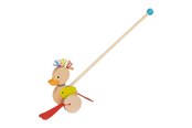 Speelgoed voor baby's - Goki Wooden Push Figure Duck - 54882