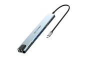 USB hub - BlitzWolf BW-TH5 10-in-1 USB-C Docking Station (silver) USB hub - 10 - Zilver - BW-TH5 10in1