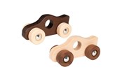 Houten speelgoed - Goki Wooden Push Figure Race Car - 55891