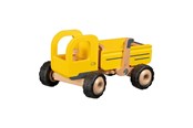 Houten speelgoed - Goki Wooden Dump Truck Yellow - 55895