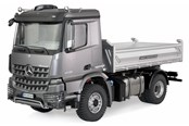 Op afstand bedienbaar - Amewi Mercedes-Benz Arocs Hydraulic Dumper Lorry Basic 4x2 1:14 RTR Grey - 22615