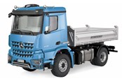 Op afstand bedienbaar - Amewi Mercedes-Benz Arocs Hydraulic Dumper Lorry Basic 4x2 1:14 RTR Blue - 22616