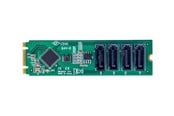 Harde schijf accessoires - StarTech.com 4-Port M.2 to SATA Adapter Card M.2 PCIe 3.0 to SATA HDD/SSD Expansion Card ASM1064 Chipset M.2 NVMe to 4x HDD/SSD for Windows/macOS/Linux - interface adapter - SATA - M.2 Card - 4P-SATA-M2-ADAPTER