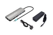 Docking station - I-Tec USB-C Metal Nano 2x Display Docking Station with PD 100 W + Charger 100W - C31NANOHDM2D100