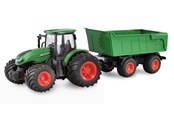 Op afstand bedienbaar - Amewi RC Tractor with Tipping Trailer 1:24 RTR Green - 22635