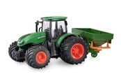 Op afstand bedienbaar - Amewi RC Tractor with Fertaliser Spreader 1:24 RTR Green - 22639